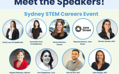 Meet the Speakers – Sydney STEM Careers Event – 10th March 2023