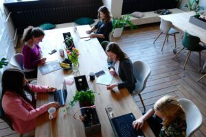 Collaborative working at a desk